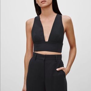 Wilfred Suede Crop Top